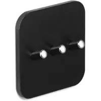 Giese Hakenleiste 10044-02 schwarz, für Waschtische, 3 Haken