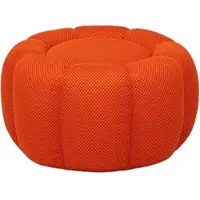 Momax Hocker Flower in Meshstoff Orange