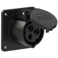 Pce 313-7f7 CEE-Anbausteckdose gerade (75x75mm) 16A 3p 7h IP44/IP54 3137f7