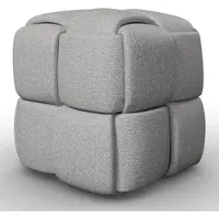 Bessagi Home Hocker Ella Grau Bouclé