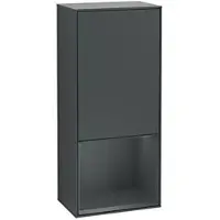 Villeroy & Boch Villeroy und Boch Finion Seitenschrank G550HGHG 41,8cm, rechts, Emotion, Regal unten Midnight Blue Matt, Midnight Blue Matt Lacquer