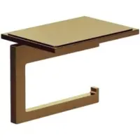 Kludi VELA C Toilettenpapierhalter 31971N1 mit Ablage Brushed Bronze