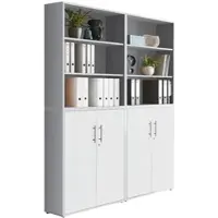 Mid.You Aktenschrank Office Edition Sw Set 11 Grau/Weiß