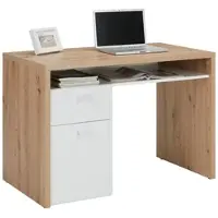 Composad Schreibtisch in Weiß/Eichefarben