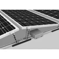 K2 Systems D-Dome Set für 4 Module auf Flachdach PV Unterkonstruktion