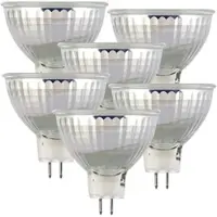 Luminea 6er-Set LED-Glas-Spot, GU5.3, 6W (ersetzt 40W), 500lm, 3000K, warmweiß