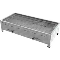 ChattenGlut Professional 6er Holzkohle Bräter Tischgerät Grill mit Rost 1140x530x300mm