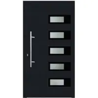 KNOCK Flügelüberdeckende Kunstoff-Haustür »Terra«, anthrazit - grau