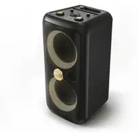 PEAQ ICONIC Party 1 PPS 200-RW Speaker, Schwarz mit goldenen Elementen