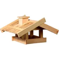 Dobar Vogelhaus »Trollanes«, mit Schilfdach, für Ständer - natur