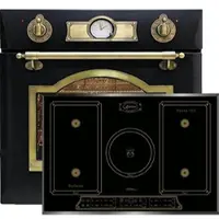 Kaiser Herd-set Retro Elektro Backofen EH 6355 EM + KCT 7797 FI Em Induktions Kochfeld 77 cm