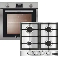 Kaiser Gas Herdset Autark/Eg 6372 Einbau Gasbackofen/KG 6357 Edelstahl Gaskochfeld 60 cm