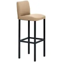 Mayer Barstuhl Sitzmöbel 1164 40 x 45 x 109 cm Stahl schwarz/beige