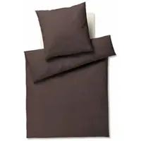 JOOP! Flanell Bettwäsche Soft Mesh 45005-77 mocca - 135x200cm + 40x80cm