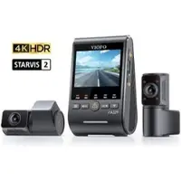 Viofo Dashcam A329S 3CH, Auto, 4K Weitwinkel-Kamera 140°, Rückfahr- & Innenkamera, WLAN & GPS