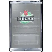 Cubes HC 241 E BECK'S Getränkekühlschrank (115 l, E, 845 mm hoch, Schwarz / Grün)