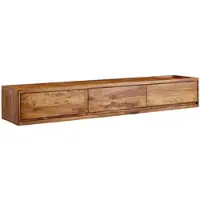 KADIMA DESIGN Lowboard Hängend Sheesham Massivholz 160x25x35 cm TV-Schrank Braun, Design Fernsehtisch mit Stauraum, Fernsehschrank Wand Modern, TV-Kommode Fernsehkommode zum Aufhängen