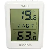 Aktobis Thermo-Hygrometer mit Uhr WDH-TH205