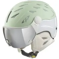 CP Helmets Cuma dl vario silver mirror pistaccio s.t. / white shiny 56-58