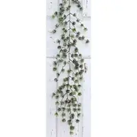 H Andreas Belles Fleurs Künstliche Lärchengirlande mit Schnee, 144 cm, grün-weiß