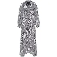 Uta Raasch Kleid V-Ausschnitt multicolor