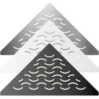 Fliesen Alfers Duschablage V2A (gleichschenklig) Design-Wave | Edelstahl Feinschliff
