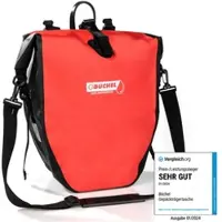 Buchel Wasserdichte Fahrradtasche - Schwarz/Rot
