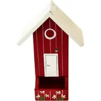 Vogelvilla Futterhaus für Vögel, Vogelfutterhaus aus Holz, Wandmontage, Vogelhaus