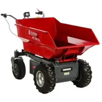Blue Bird WB 500EH - Akku-Schubkarre - 48 V 32 Ah - Dumper-Mulde mit hydraulischem Kippsystem