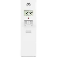 INFACTORY Funk-Außensensor für Wetterstation FWS-1200, 60 m Reichweite, IP44