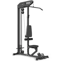 Marbo-sport Stationärer Latzug mit oberem und unterem Seilzug inkl. Sitzbank MS-W101 2.0 –