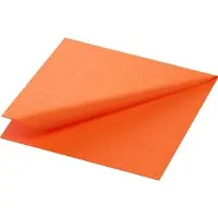 Duni Zelltuchservietten 24 x 24 cm 3-lagig 1/4 Falz 250 Stück Sun Orange