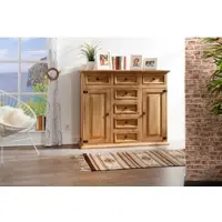 1a Direktimport Highboard, Schrank, Kommode MEXICO, Landhausstil original mexikanisch, Pinie