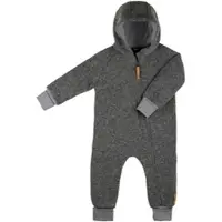 Pure Pure Pure Wollwalk-Overall mit Kapuze und Klappbündchen, grau, 74