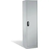 C+P Aktenschrank Acurado mit Drehtür, 5 Ordnerhöhen, H1950xB500xT500mm Front Lichtgrau Korpus Lichtgrau