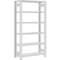 Regalwerk BERT Büroregal Grundfeld HxBxT 2000x1005x600mm 6 Fachböden für 5 Ordner