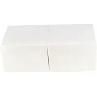 Daybays 1800 Stk. 4 kg Servietten Standard 33x33 cm Zellstoff 1-lagig 1/4 Falz weiss geprägt