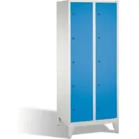 C+P Fächerschrank Classic auf Füßen, 10 Fächer, H1850xB810xT500mm Front Lichtblau Korpus Lichtgrau