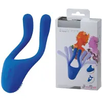 Erotic Treasure Doppio Move Blue 1 St Vibrator