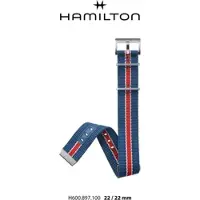 Hamilton - Khaki Aviation Band-set Nato Blau/rot-22/22 H690.897.100