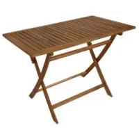 Meingartenversand.de Garten Klapptisch La Palma - 120 x 70 x 74 cm (B x T x H) - Gartentisch aus geöltem Akazienholz (FSC-zertifiziert) - wetterfest - pflegeleicht