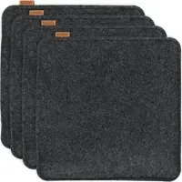 Miqio 4 er Set Sitzkissen 4 Sitzauflage mit Antirutschnoppen 35 x 35 cm