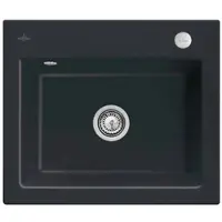 Villeroy & Boch V&B Einbauspüle SUBWAY 60 S FLAT 565x475mm Exz-bet ebony