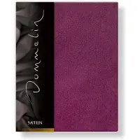Dommelin Spannbettlaken Aubergine (Satin 300TC)-180 x 200 cm
