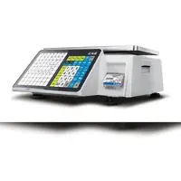 CAS Software CAS CL3000 Etikettierwaage, Etiketten-Waage, Auszeichnungswaage, preisrechnend, GEEICHT, Wägebereich max. 15 kg, Ablesbarkeit 2 g