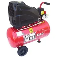 Fini CIAO 24 - Elektrischer tragbarer Kompressor mit Wagen - Motor 1.5PS - oilless - 24 Lt
