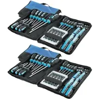 AGT 2 Paar 100-teilige Schraubendreher-Sets in praktischen Taschen