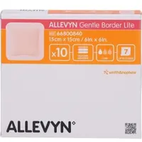 ACA Müller/ADAG Pharma Allevyn Gentle Border Lite 15x15cm Verband 10 ST