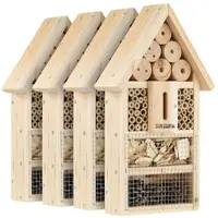 Pearl 4er-Set Insektenhotel-Bausätze, Nisthilfe und Schutz für Nützlinge