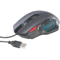 Mod-it Optische Gaming-Maus GA-824, 2.400 dpi, 6 Tasten, blaues Licht